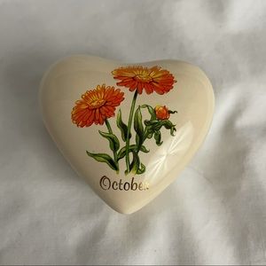 october marigold birthday trinket charm box
